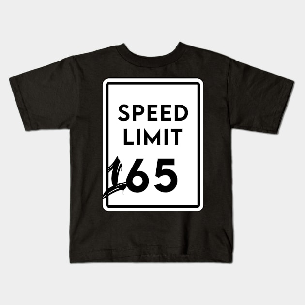 Speed Limit 165 Kids T-Shirt by Enzai